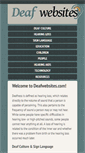 Mobile Screenshot of deafwebsites.com
