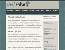 Tablet Screenshot of deafwebsites.com